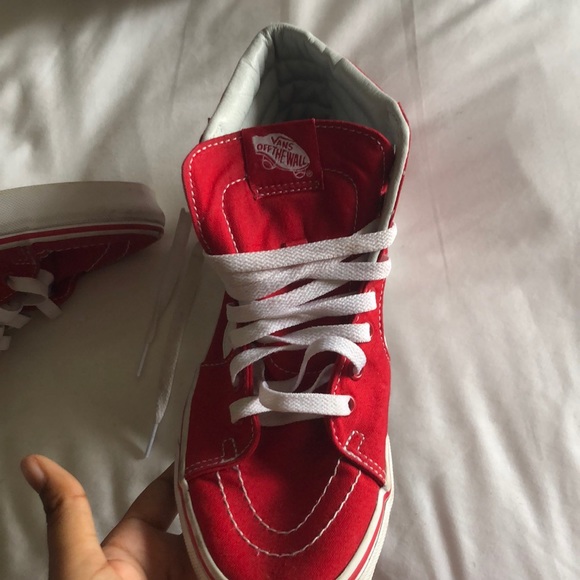 Red vans barley worn . - Picture 3 of 5